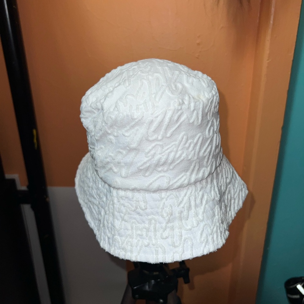 Forever 21 x FUBU collab, white fuzzy bucket hat